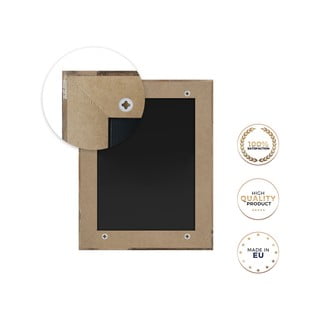 Specchio da parete con cornice marrone, 60 x 86 cm Jyvaskyla - Styler