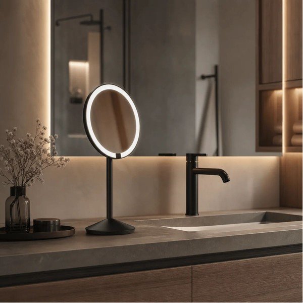 Specchio per make-up con illuminazione/con ingrandimento (con ingrandimento 5x) ø 12 cm – simplehuman-image-1