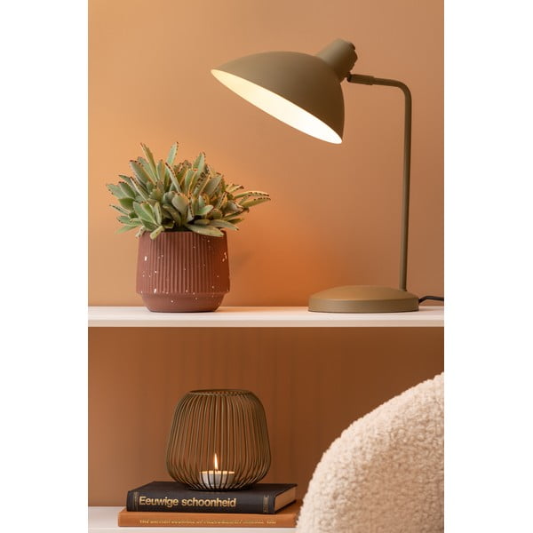 Lampada da tavolo verde con paralume in metallo (altezza 49 cm) Casque - Leitmotiv-image-1