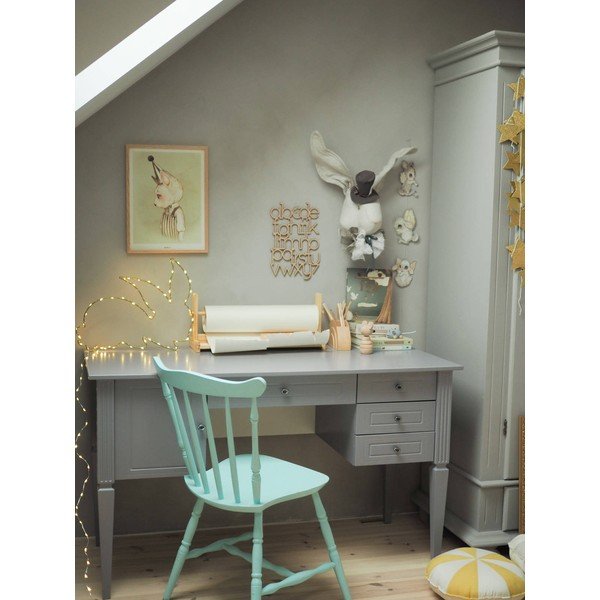 Scrivania per bambini 132x60 cm Ines - BELLAMY-image-2