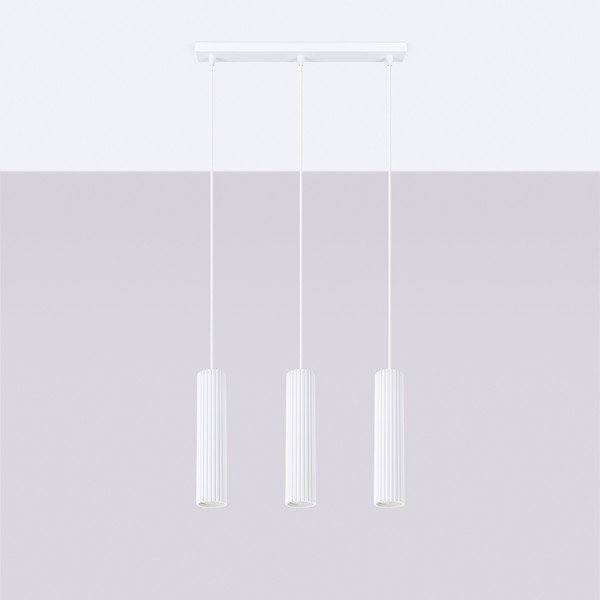 Lampadario bianco Gleam – Sollux-image-3