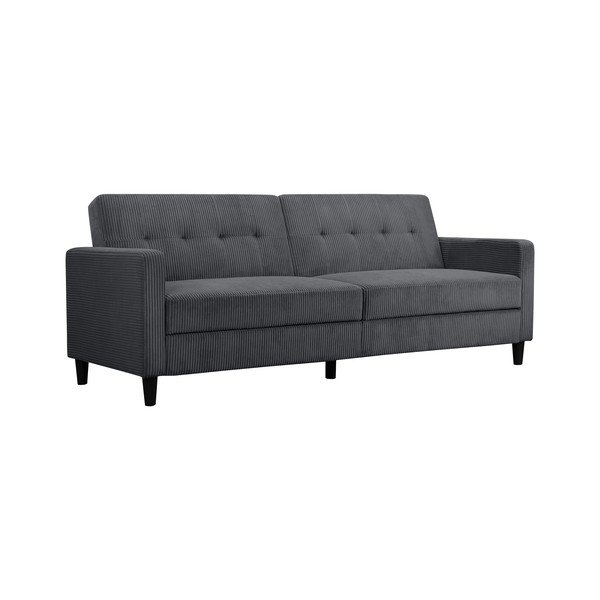 Divano grigio in velluto a coste 203 cm Hartford - Støraa-image-2