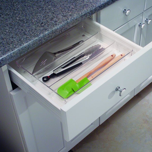 Organizer trasparente con 3 scomparti , 35 x 27 cm Linus - iDesign-image-1