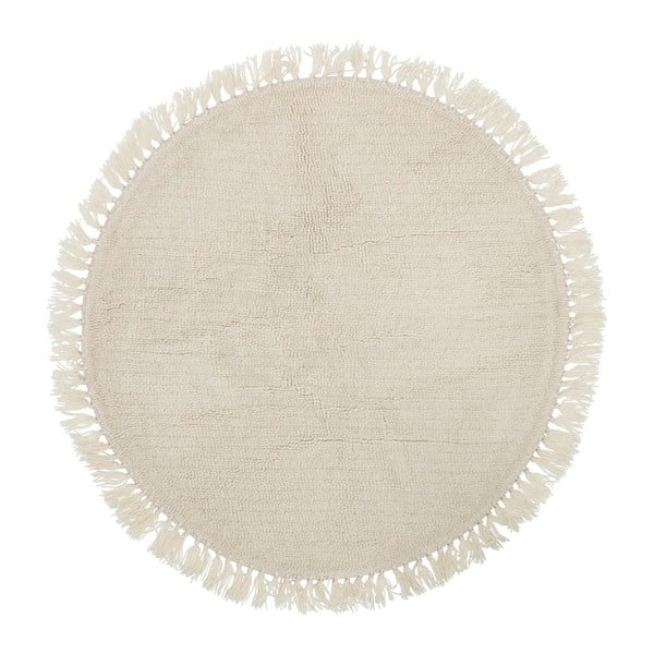 Tappeto in lana beige , ⌀ 110 cm Nature - Bloomingville