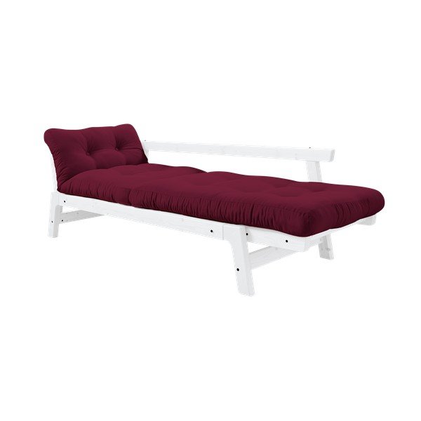 Divano variabile Step Bianco/Bordeaux chiaro - Karup Design-image-3
