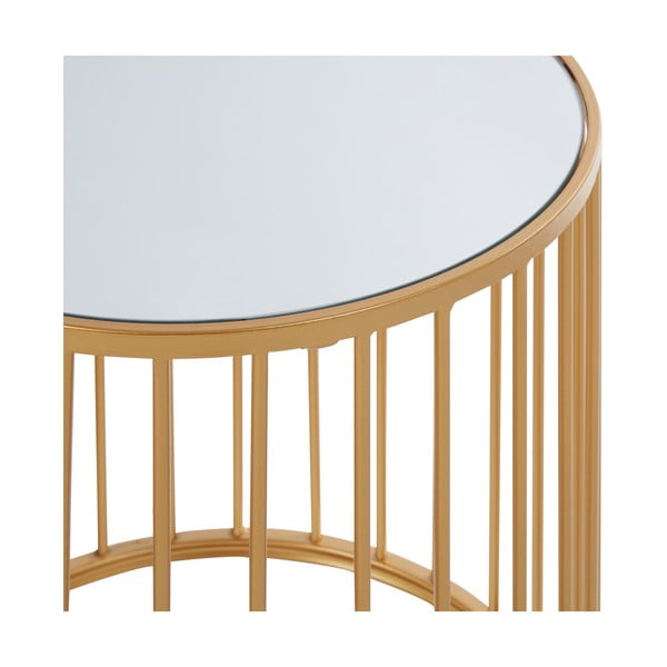 Tavolini da salotto rotondi con piano in vetro in set di 2 pezzi Avantis - Premier Housewares-image-4