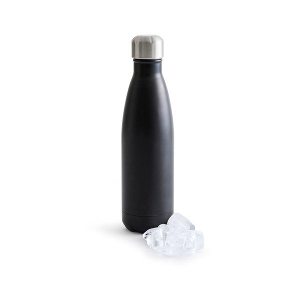 Bottiglia termica Hot&Cold in acciaio inox nero, 500 ml - Sagaform-image-1