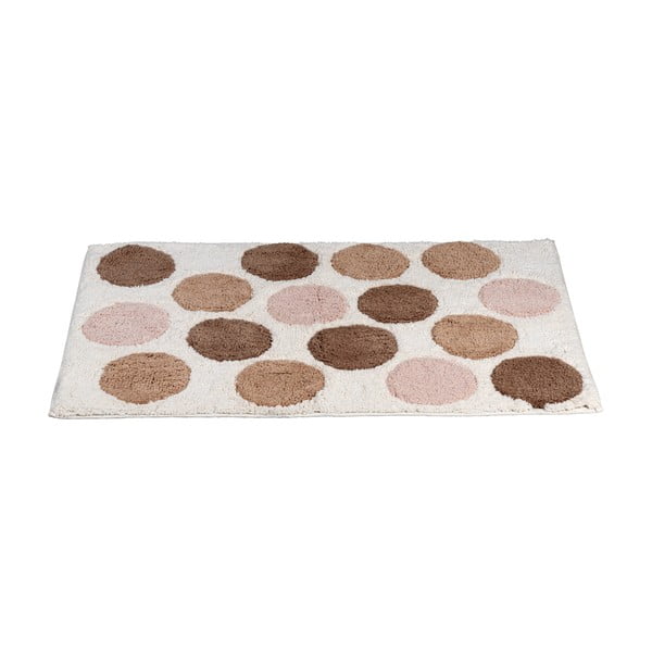 Tappetino per il bagno marrone/beige in cotone organico 60x90 cm Tibet – Wenko-image-1