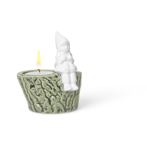 Portacandele natalizio in porcellana e gres, lunghezza 8,5 cm Christmas Tales - Kähler Design-image-4