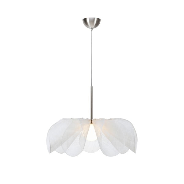 Lampadario bianco con paralume in vetro ø 75 cm Styrka – Markslöjd