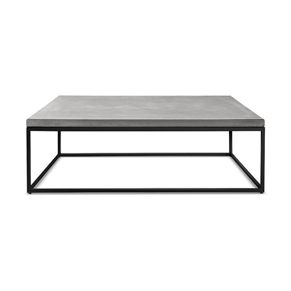 Tavolino in cemento, 100 x 100 cm Perspective - Lyon Béton