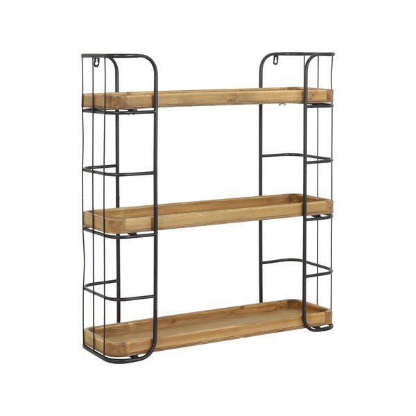 Scaffale a castello in legno di abete in colore naturale Zyra - Light & Living-image-1