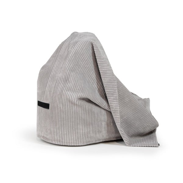 Pouf a sacco per bambini color senape con rivestimento in velluto a coste Cocoon 100 – SLOWDOWN-image-4