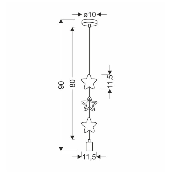 Lampada per bambini gialla e bianca con paralume in metallo Single - Candellux Lighting-image-2