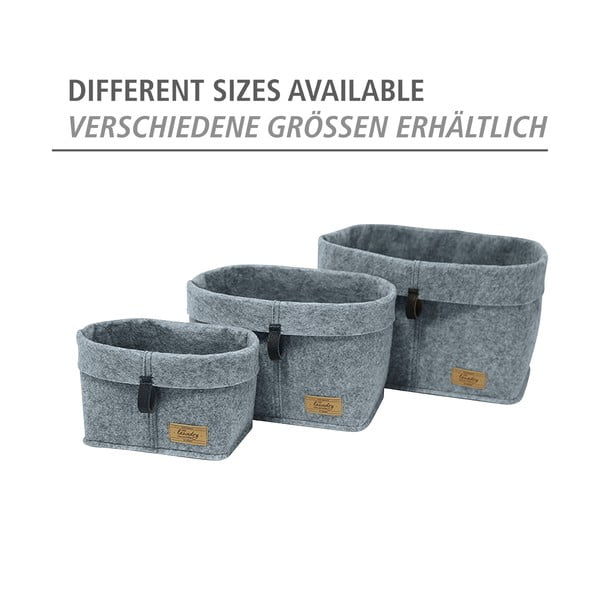 Organizzatore tessile grigio Feltro, 18 x 12 cm Feli - Wenko-image-3