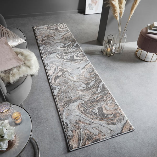 Tappeto 60x230 cm Marbled - Flair Rugs-image-1