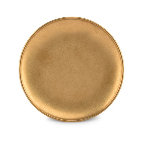 Piatto da dolce dorato in metallo ø 17 cm Serve – BonBistro