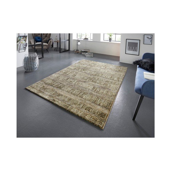 Zeleno-krémový koberec Elle Decoration Arty Gonesse, 160 x 230 cm-image-1