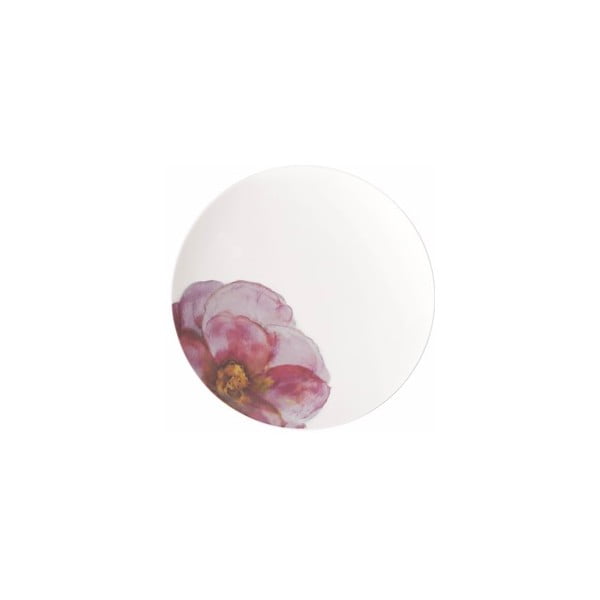 Piatto in porcellana bianca e rosa ø 28,5 cm Rose Garden - Villeroy&Boch