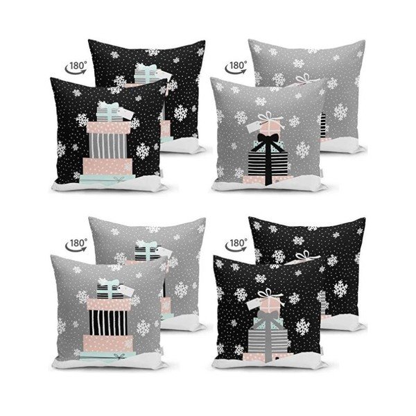 Federe decorative in set a tema natalizio 4 pz 43x43 cm Merry Christmas – Mila Home-image-2
