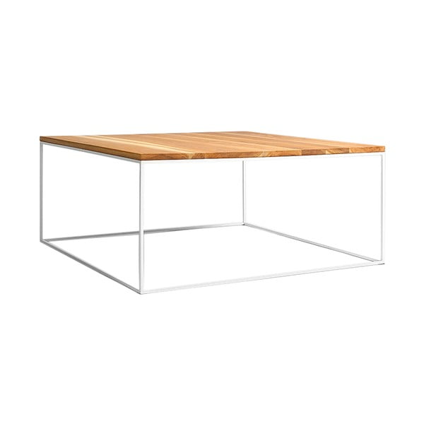 Tavolino con struttura bianca Custom Form , 80 x 80 cm Tensio - CustomForm