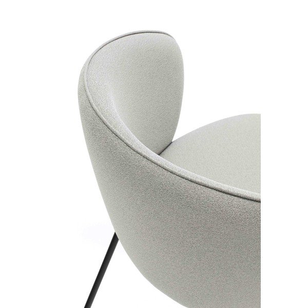 Set di sedie da pranzo grigio chiaro in imbottito 2 pz Add – Teulat-image-4