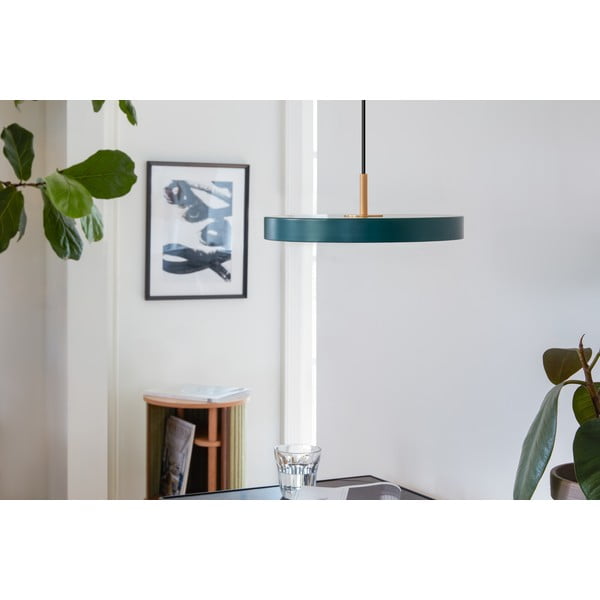 Lampada a sospensione LED verde scuro con paralume in metallo ø 31 cm Asteria Mini - UMAGE-image-1