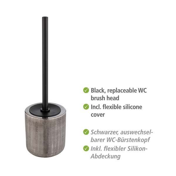 Scopino WC argentato in ceramica Rivara – Wenko-image-4