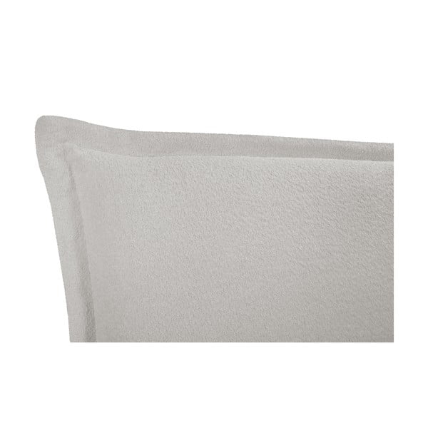 Letto matrimoniale imbottito grigio chiaro con contenitore e doghe 140x200 cm Armie - Milo Casa-image-4