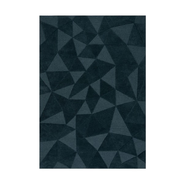 Tappeto color foglia di tè in lana tessuto a mano 120x170 cm Shard Teal – Flair Rugs
