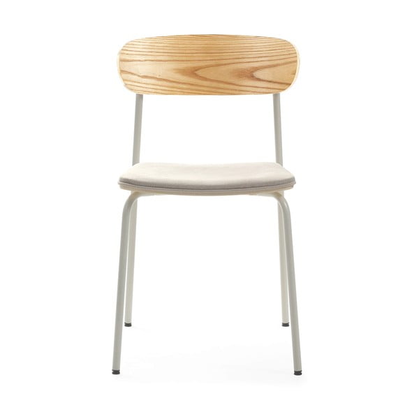 Set di 2 sedie da pranzo in colore beige-naturale Adriana - Marckeric-image-2