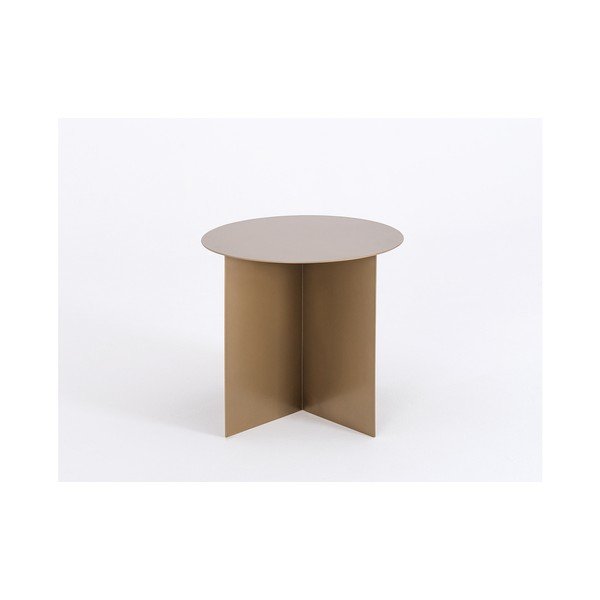 Tavolo da conferenza in oro Custom Form Oli, ⌀ 50 cm - CustomForm-image-1