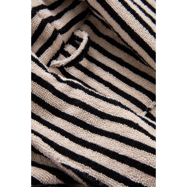 Accappatoio nero/beige in cotone L Dixie – Jotex-image-4