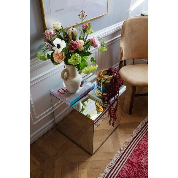 Tavolino in vetro 45,5x45,5 cm Cube – Ellos Home-image-3