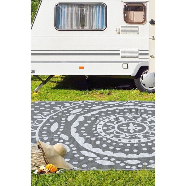 Coperta da picnic bianco-grigio 240x330 cm - Oyo Concept-image-1