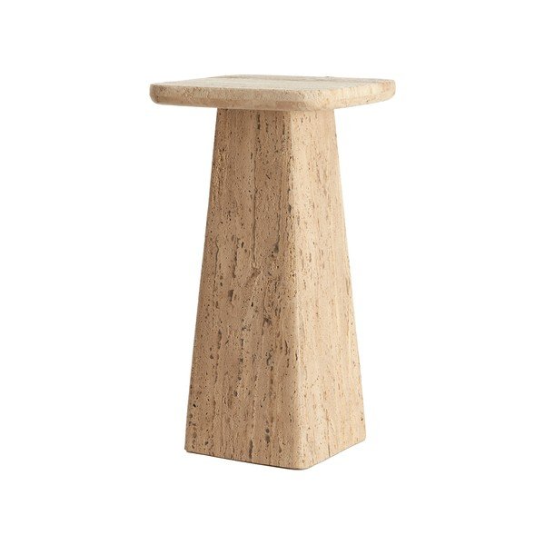 Tavolino con piano in pietra 30x30 cm Kepami - Light & Living-image-2