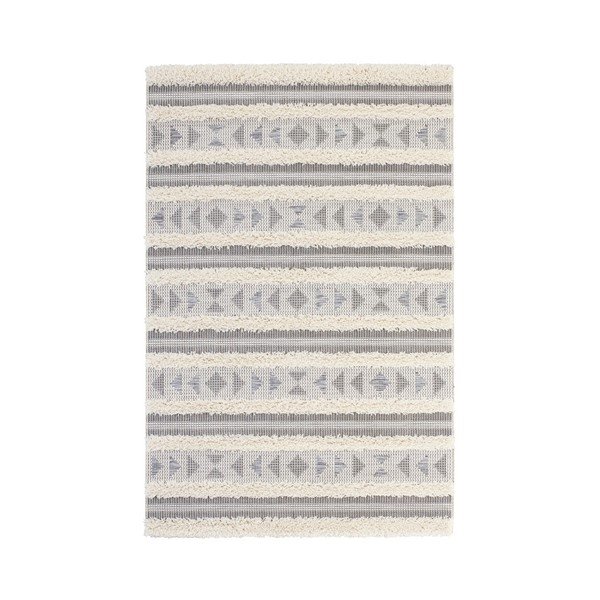 Tappeto grigio Handira Tribal Stripes, 155 x 230 cm - Mint Rugs