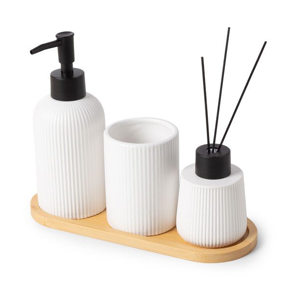 Set di accessori per il bagno bianco in ceramica – Compactor