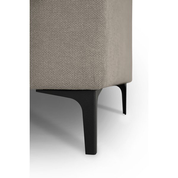 Divano angolare marrone chiaro (con penisola a destra/a U) con rivestimento in ciniglia Fabian – Scandic-image-4