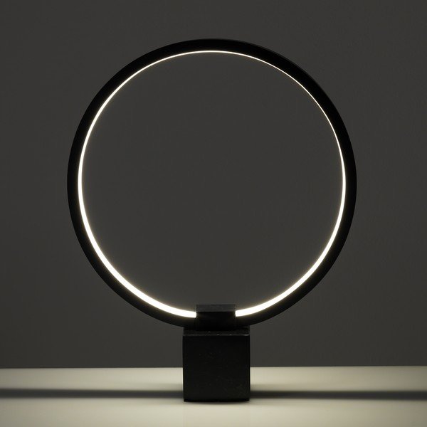 Lampada da tavolo nera, altezza 37 cm Ring - Tomasucci-image-1