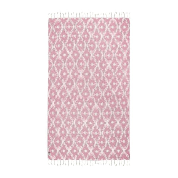 Asciugamano hammam rosa Calypso, 165 x 100 cm - Kate Louise