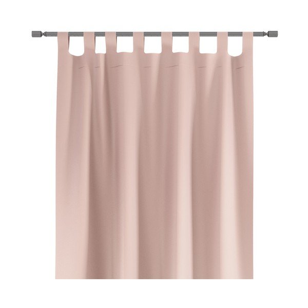 Tenda Tab rosa cipria, 140 x 250 cm Oxford - AmeliaHome