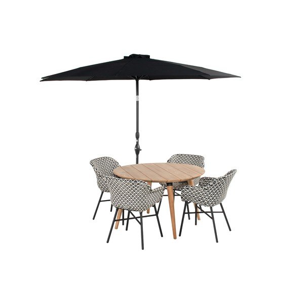 Ombrellone nero ø 300 cm Sophie - Hartman-image-2