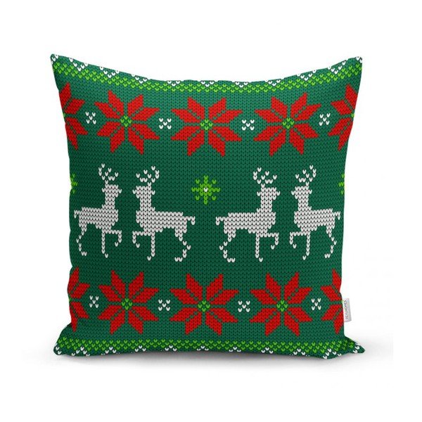 Set di 4 federe natalizie e runner da tavola Buon Natale - Minimalist Cushion Covers-image-2