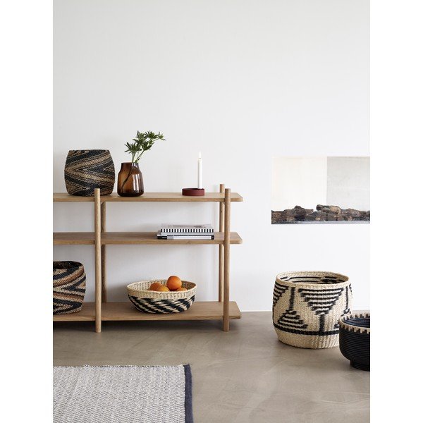 Police Hübsch Oak Shelving Unit-image-1