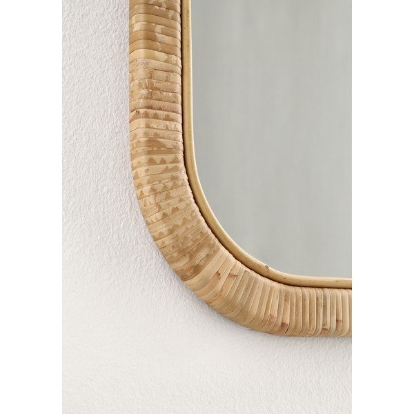 Specchio da parete con telaio in rattan 50x70 cm Hakima – Bizzotto-image-1