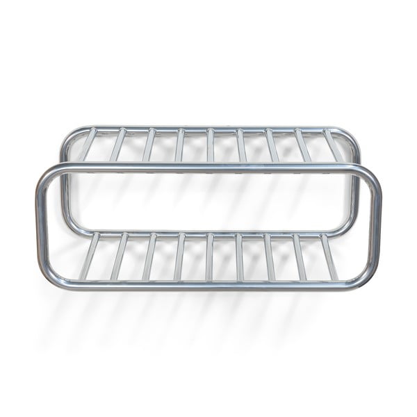 Scarpiera argentata in metallo da parete 72x28x35 cm Retro – Spinder Design-image-2