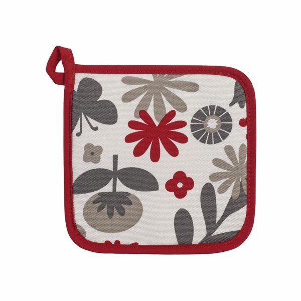 Bílo-červená chňapka ZicZac Floral