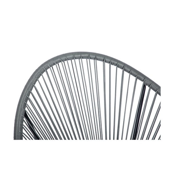 Poltrona da giardino grigia in rattan artificiale Avocado - Bonami Selection-image-4