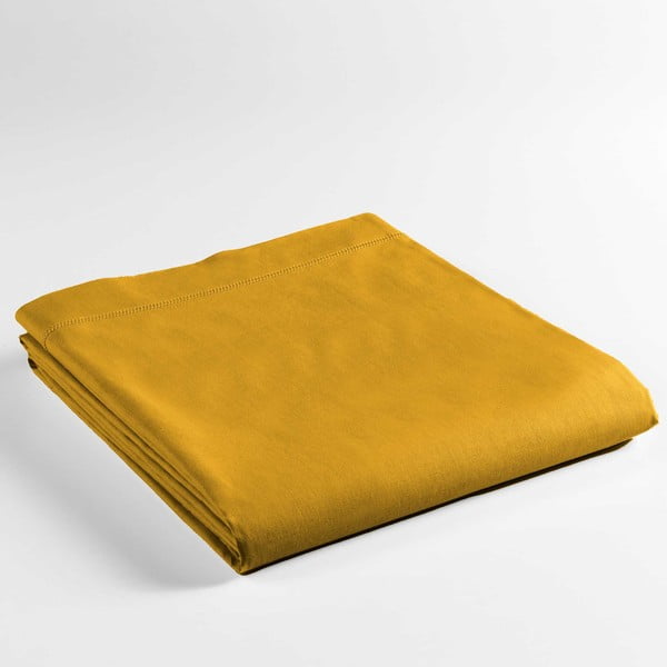 Lenzuolo in cotone giallo 240x300 cm Lina - douceur d'intérieur